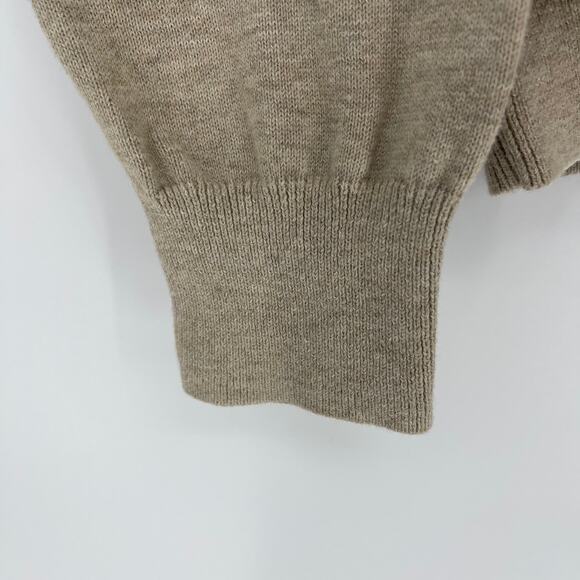 Perry Ellis Women's Khaki/Tan/Beige Cable Knit V- Neck Sweater - Size M - GUC - Picture 13 of 13